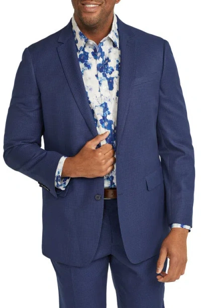 Johnny Bigg Bates Check Suit Jacket In Royal