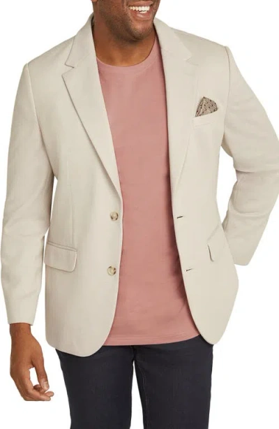 Johnny Bigg Charles Solid Knit Sport Coat In Almond