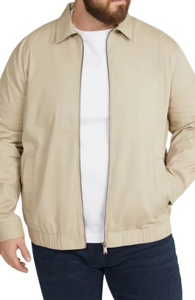 Johnny Bigg Chester Harrington Stretch Cotton Jacket In Sand
