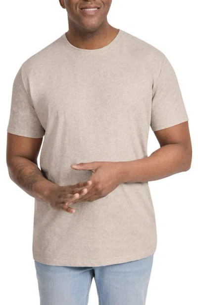Johnny Bigg Essential Crewneck T-shirt In Oat Marled