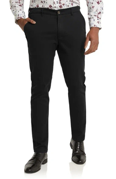 Johnny Bigg Jayden Slim Fit Stretch Cotton Pants In Black