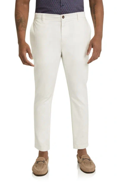 Johnny Bigg Ledger Slim Fit Stretch Cotton & Modal Chinos In White