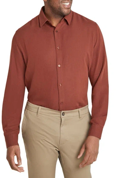Johnny Bigg Smart Button-up Shirt In Rust