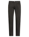 Johnny Lambs Man Pants Dark Brown Size 34 Cotton, Elastane In Brown