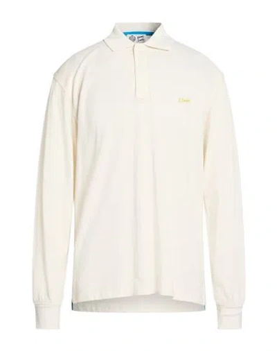 Johnny Lambs Man Polo Shirt Ivory Size L Cotton In White