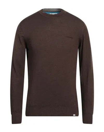Johnny Lambs Man Sweater Brown Size Xxl Wool