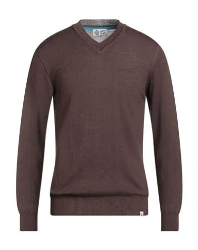 Johnny Lambs Man Sweater Chocolate Brown Size M Wool