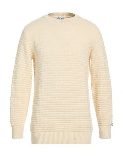 Johnny Lambs Man Sweater Cream Size Xxl Cotton In White