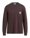Johnny Lambs Man T-shirt Dark Brown Size Xl Cotton