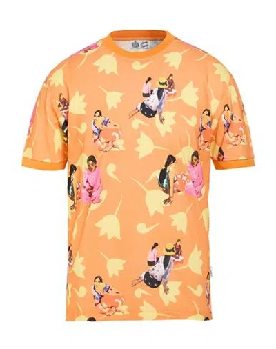 Johnny Lambs Man T-shirt Orange Size Xxl Cotton