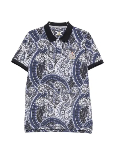 Johnny Lambs Paisley-print Polo Shirt In Multi