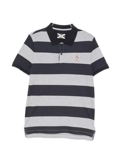 Johnny Lambs Striped-pattern Polo Shirt In Multi