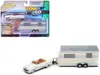 Johnny Lightning 1953 Buick Super Cream With Travel Trailer Limited Edition "tow & Go" Series 1/64 Diecast Model Car  In Nude
