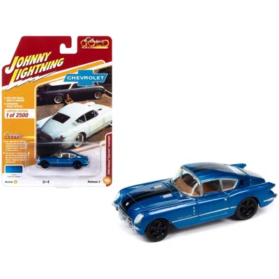 Johnny Lightning 1954 Chevrolet Corvair Concept Bright Metallic With Stripes Classic Gold 2023 Release 2 Edition To 2