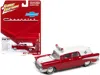 Johnny Lightning 1957 Chevrolet Ambulance Kosmos Red And White With White Interior 1/64 Diecast Model Car By Johnny L