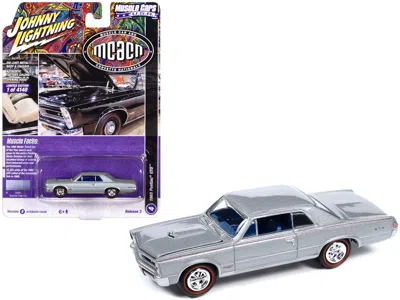 Johnny Lightning 1965 Pontiac Gto Bluemist Slate Metallic With Red Stripes And Blue Interior "mcacn (muscle Car And C