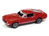 Johnny Lightning 1967 Shelby Gt-350 Red With White Side Stripes "mecum Auctions" "pop Culture" 2024 Release 2 1/64 Di
