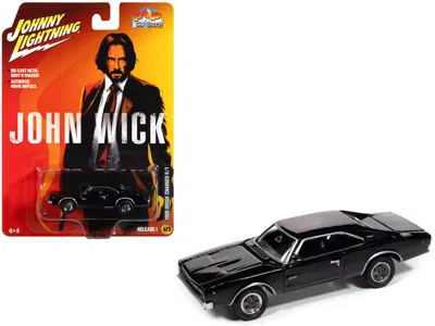 Johnny Lightning 1968 Dodge Charger R/t Black "john Wick" (2014) Movie "pop Culture" 2025 Release 1 1/64 Diecast Mode