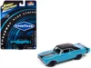 Johnny Lightning 1969 Dodge Dart Gts 340 Blue With Black Top And Stripes "goodyear Blue Streak" "pop Culture" 2025 Re In Blue