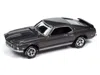 Johnny Lightning 1969 Ford Mustang Mach I Gray Metallic With Black Stripes "john Wick" (2014) Movie "pop Culture" 202