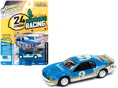 Johnny Lightning 1986 Ford Thunderbird Stock Car #9 Bright Blue "go-po-po-go!" 24 Hours Of Lemons "street Freaks" Ser