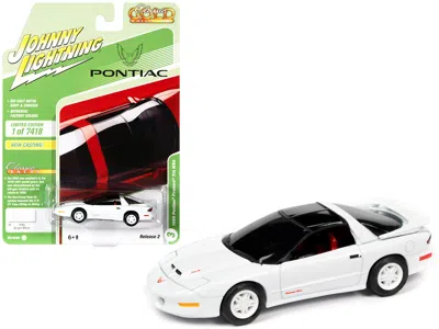 Johnny Lightning 1996 Pontiac Firebird Trans Am T/a Ws6 Bright White With Black Top And Red Interior "classic Gold Co