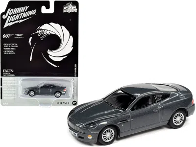 Johnny Lightning 2002 Aston Martin V12 Vanquish Gray Metallic (james Bond 007) "die Another Day" (2002) Movie "pop Cu