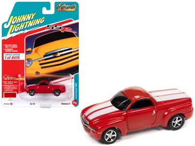 Johnny Lightning 2005 Chevrolet Ssr Pickup Truck Torch Red With White Stripes "classic Gold Collection" Series Limite