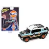 Johnny Lightning 2007 Toyota Fj Cruiser No.11 Gulf Oil With Roofrack Limited Edition 1-64 Diecast Model Car, Light Bl