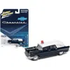 Johnny Lightning 3 In. Metisse Blue Metallic With White Top 1 By 64 Diecast Model Car For 1957 Chevrolet Hearse
