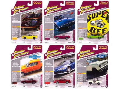 Johnny Lightning Classic Gold Collection 2025 Release 1 Set A Of 6 Cars 1/64 Diecast Model Cars