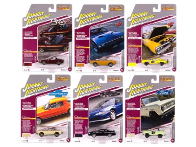 Johnny Lightning Classic Gold Collection 2025 Release 1 Set B Of 6 Cars 1/64 Diecast Model Cars