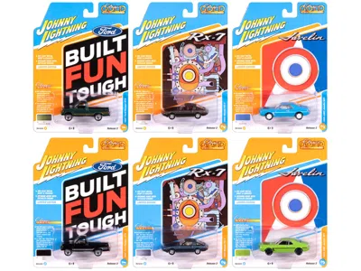 Johnny Lightning Classic Gold Collection 2025 Release 2 Set Of 6 Cars 1/64 Diecast Model Cars By