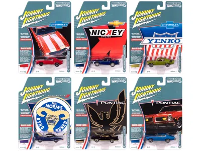 Johnny Lightning Muscle Cars Usa 2025 Release 1 Set B Of 6 Pieces 1/64 Diecast Model Cars