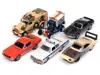 Johnny Lightning Pop Culture 2024 Set Of 6 Cars Release 2 1/64 Diecast Model Cars By