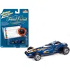 Johnny Lightning Series 0.16 4 Diecast Model Car For Special Blue Metallic With Poker Chip Collector Token & Game Car