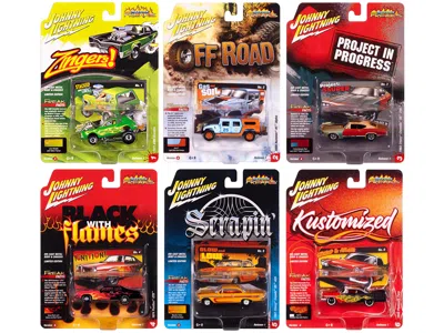 Johnny Lightning Street Freaks 2025 Release 1 Set A Of 6 Cars 1/64 Diecast Model Cars By