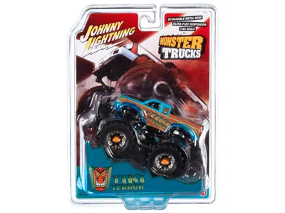 Johnny Lightning Tiki Terror Monster Truck "who Do Voo Doo?" With Black Wheels "monster Trucks" Series 1/64 Diecast M