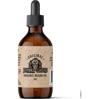 Johnny Slicks Organic Beard Oil In Transparent