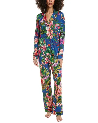 Johnny Was 2pc The Carly Pajama Set In Multi