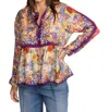 Johnny Was Adalena Derive Blouse In Multi Color In Multi