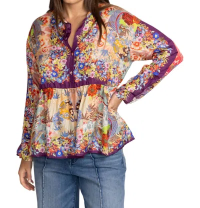 Johnny Was Adalena Derive Blouse In Multi Color