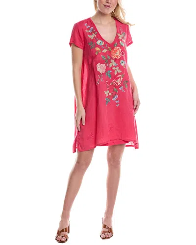 Johnny Was Adele Drape Tunic Dress In Pink