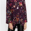 JOHNNY WAS ADRINA SWING TUNIC IN MULTI EGGPLANT FLORAL