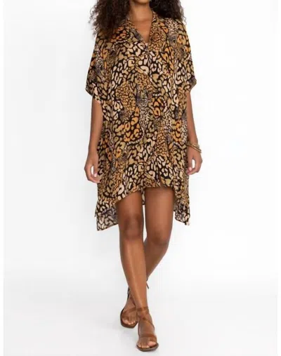 Johnny Was Afeni (gold) Oversized Button Down Shirt In Multi