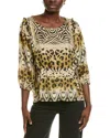 Johnny Was Aisha Silk Blouse