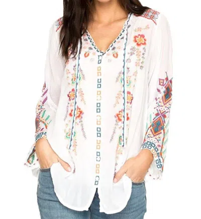 Johnny Was Alaura Button-down Blouse In White