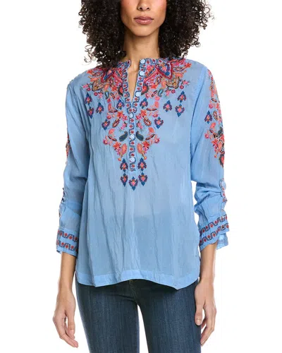 Johnny Was Alba Blouse In Blue