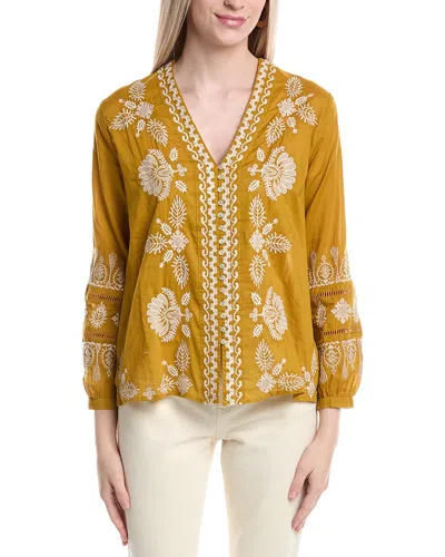 Johnny Was Alba Blouse In Yellow