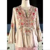 JOHNNY WAS ALISE FLARE SLEEVE BOHO BLOUSE IN CREAM